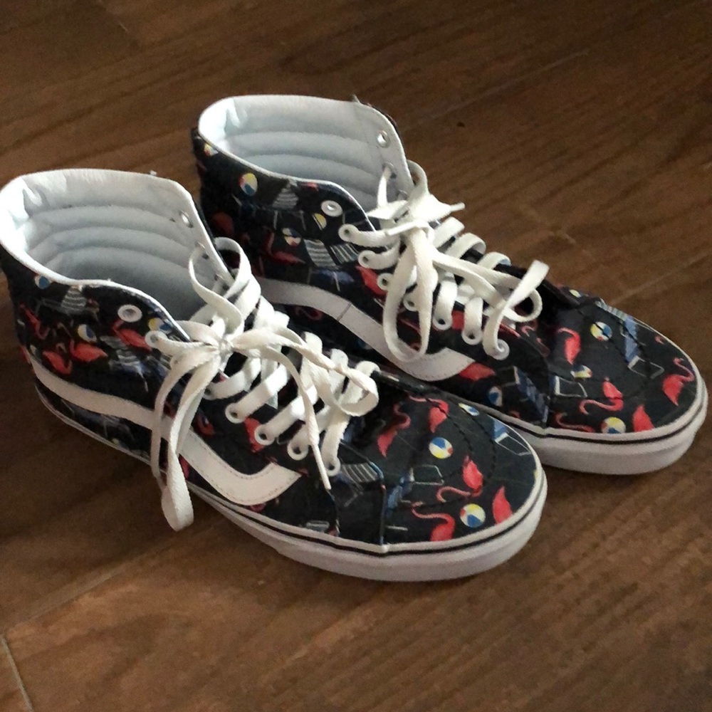 Vans high top decorative shoes